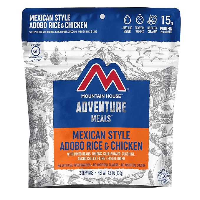 Mountain House Mexican Style Adobo Rice and Chaicken Adventure Meal