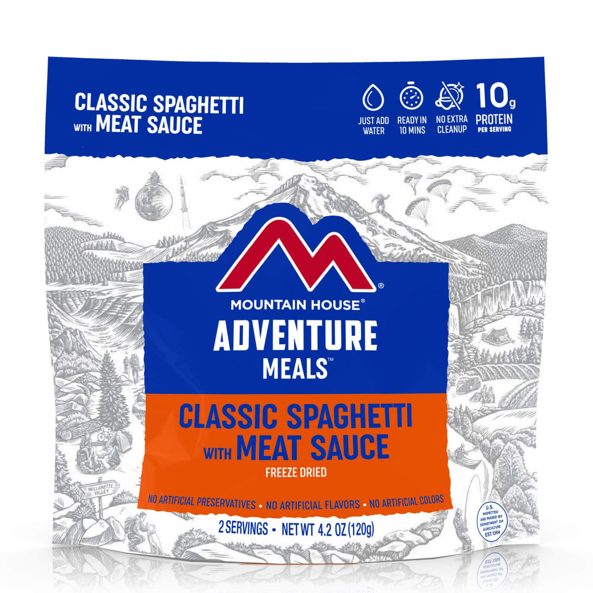 mountain house spaghetti with meat sauce meal