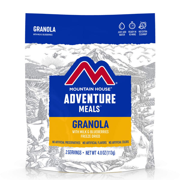 Mountain House Granola with Milk and Blueberries Adventure Meal Mountain House Granola with Milk and Blueberries Adventure Meal