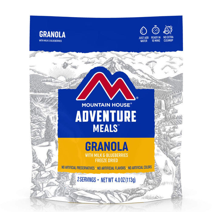 Mountain House Granola with Milk and Blueberries Adventure Meal