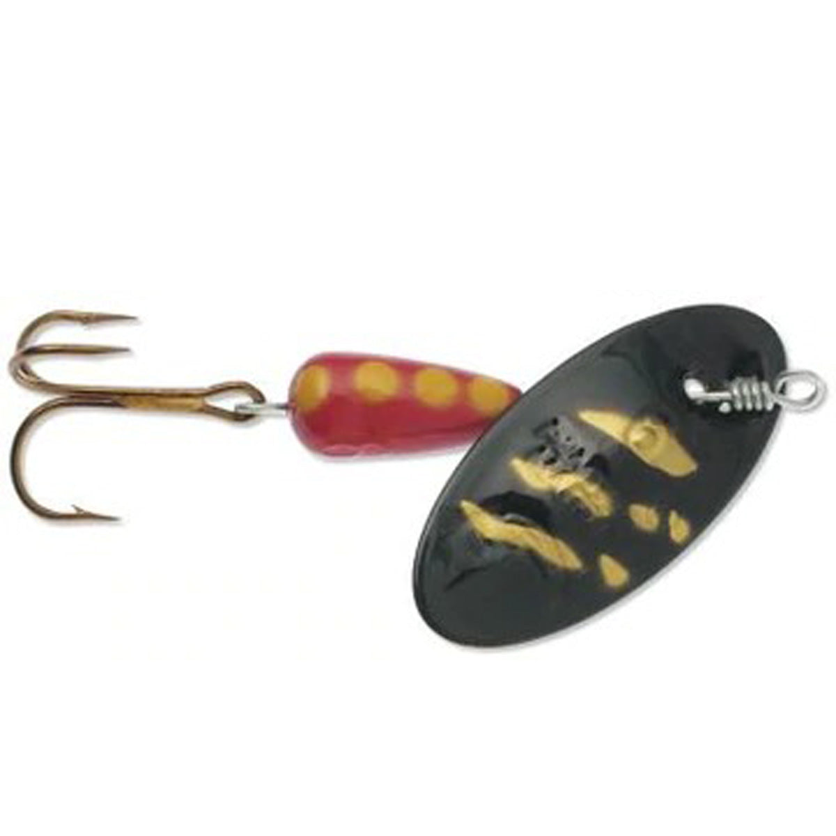 Panther Martin Lure - Size 2 ~ Regular Black Zebra Red Yellow