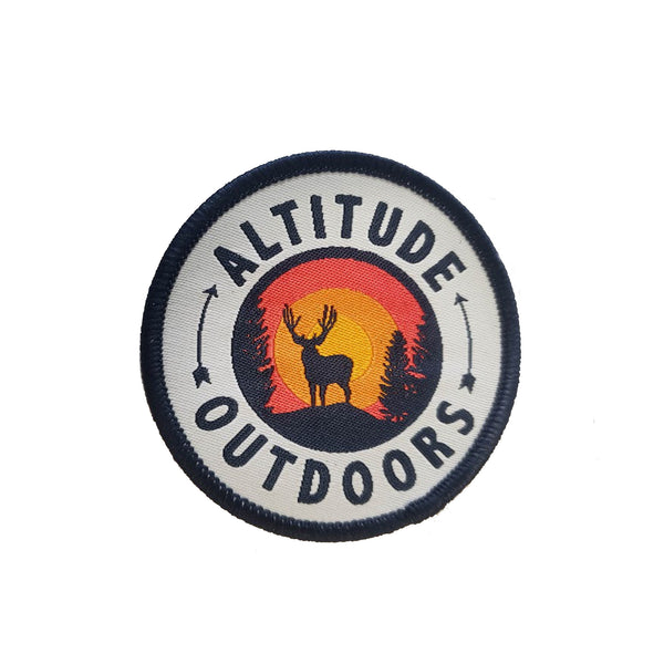 Big Buck Sunset Altitude Outdoors Patch Big Buck Sunset Altitude Outdoors Patch