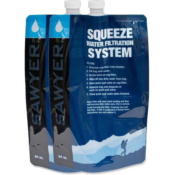 Sawyer 64 oz Squeeze Pouches