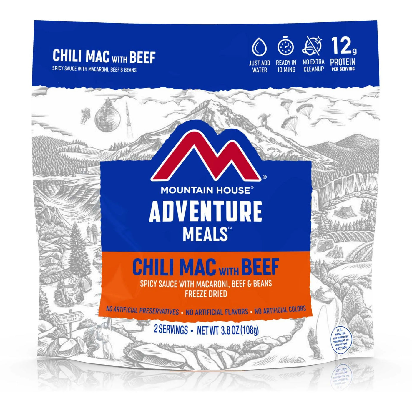 Mountain House Adventure meals Chili Mac with Beef