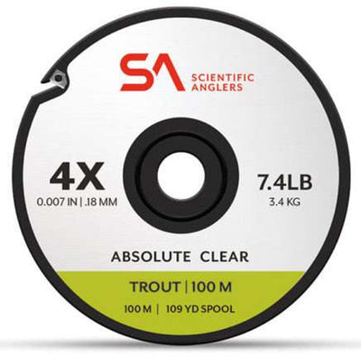 109 yard spool of Absolute Clear SA fly fishing tippet