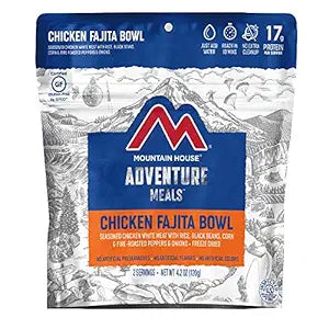 Mountain House Chicken Fajita Bowl Adventure Meal
