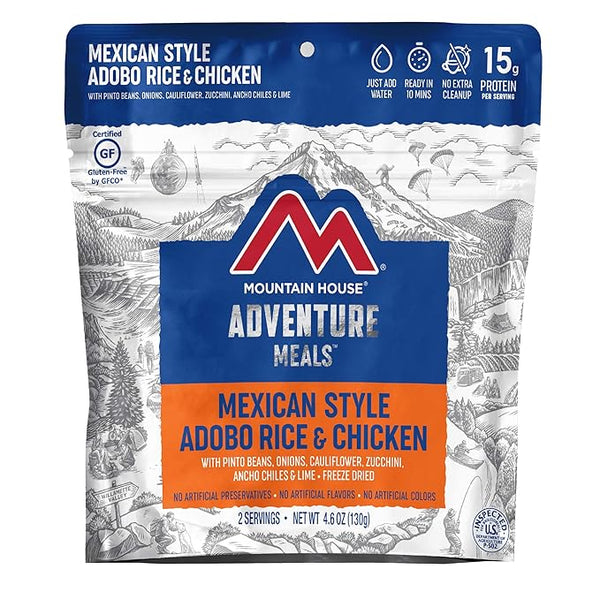 Mountain House Mexican Style Adobo Rice and Chaicken Adventure Meal