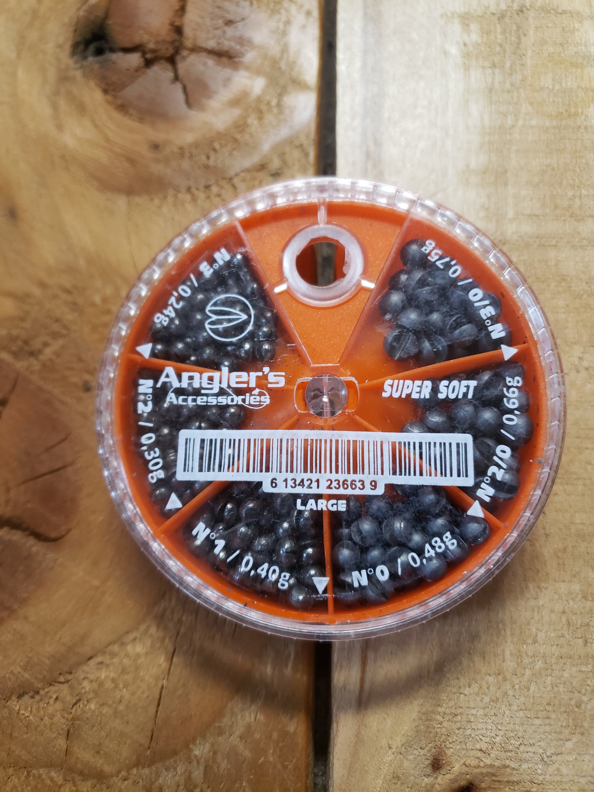 Package of split shot sinkers