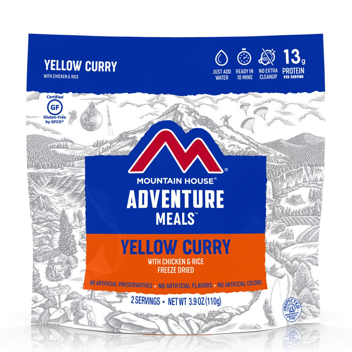 mountain house yellow curry meal