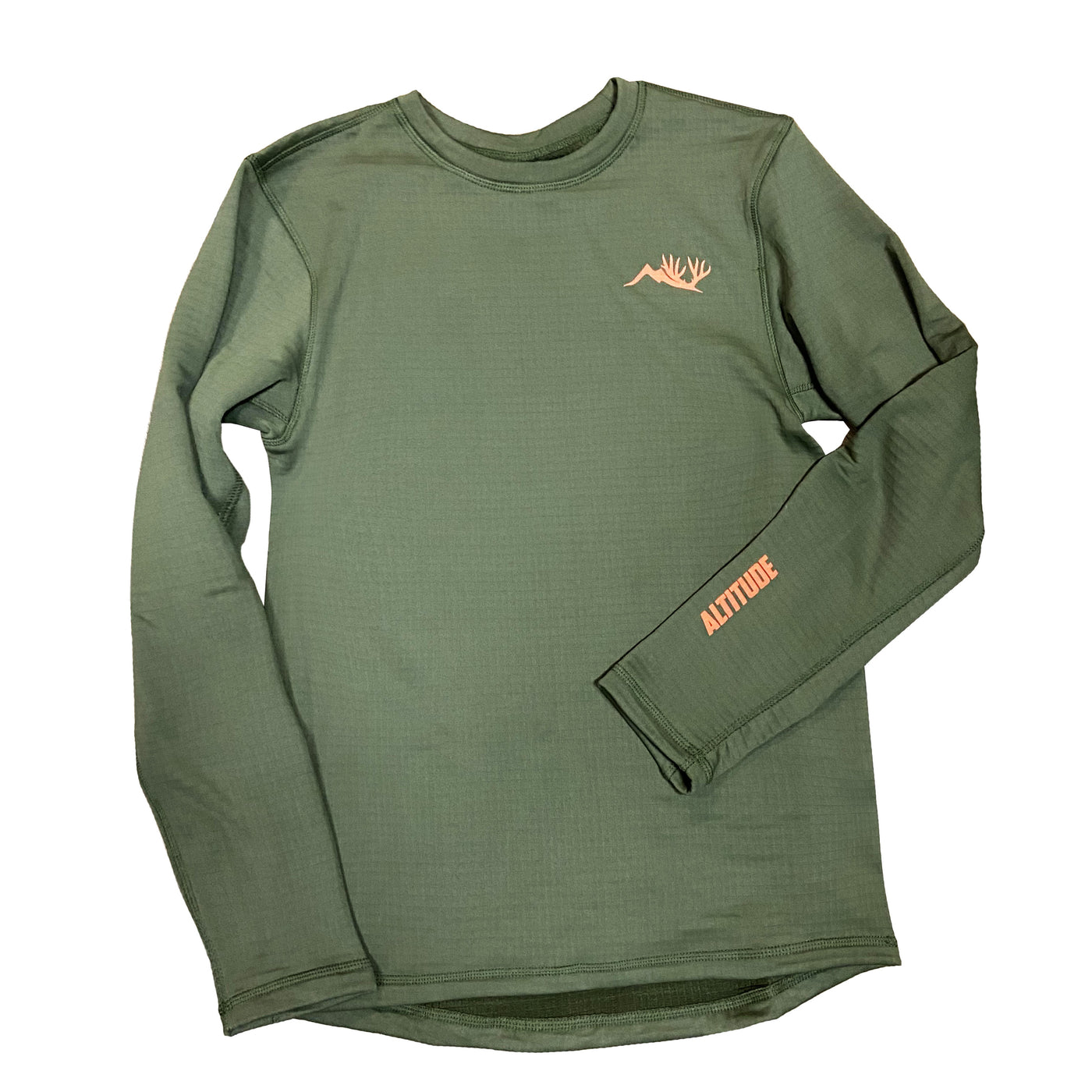 MTN HNTR Base layer crew neck style, forest green