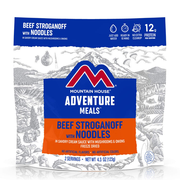 Mountain House Beef Stroganoff with Noodles Adventure Meal