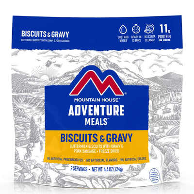 mountain house biscuits and gravy meal