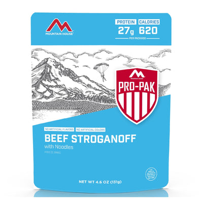 mountain house pro-pak beef stroganoff meal