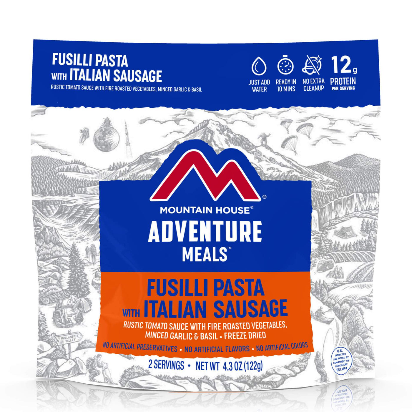 Mountain house Fusilli Pasta with Italian Sausage meal