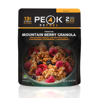 peak mountain berry granola vegan 