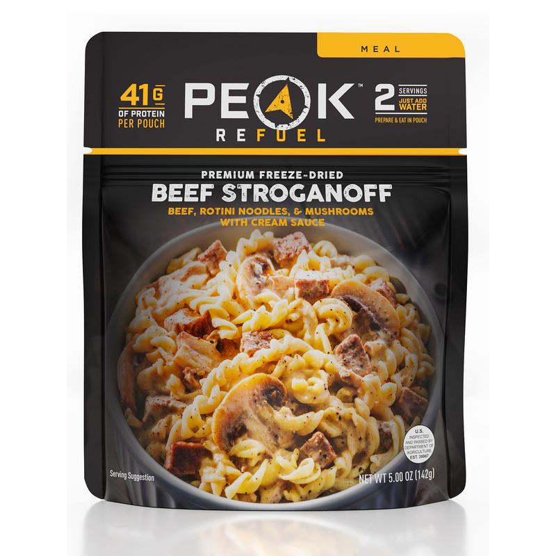Peak refuel beef stroganoff 