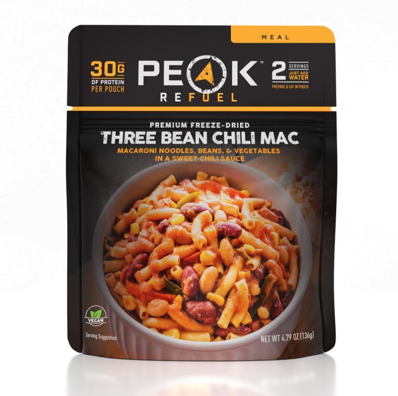 peak refuel three bean chili mac 