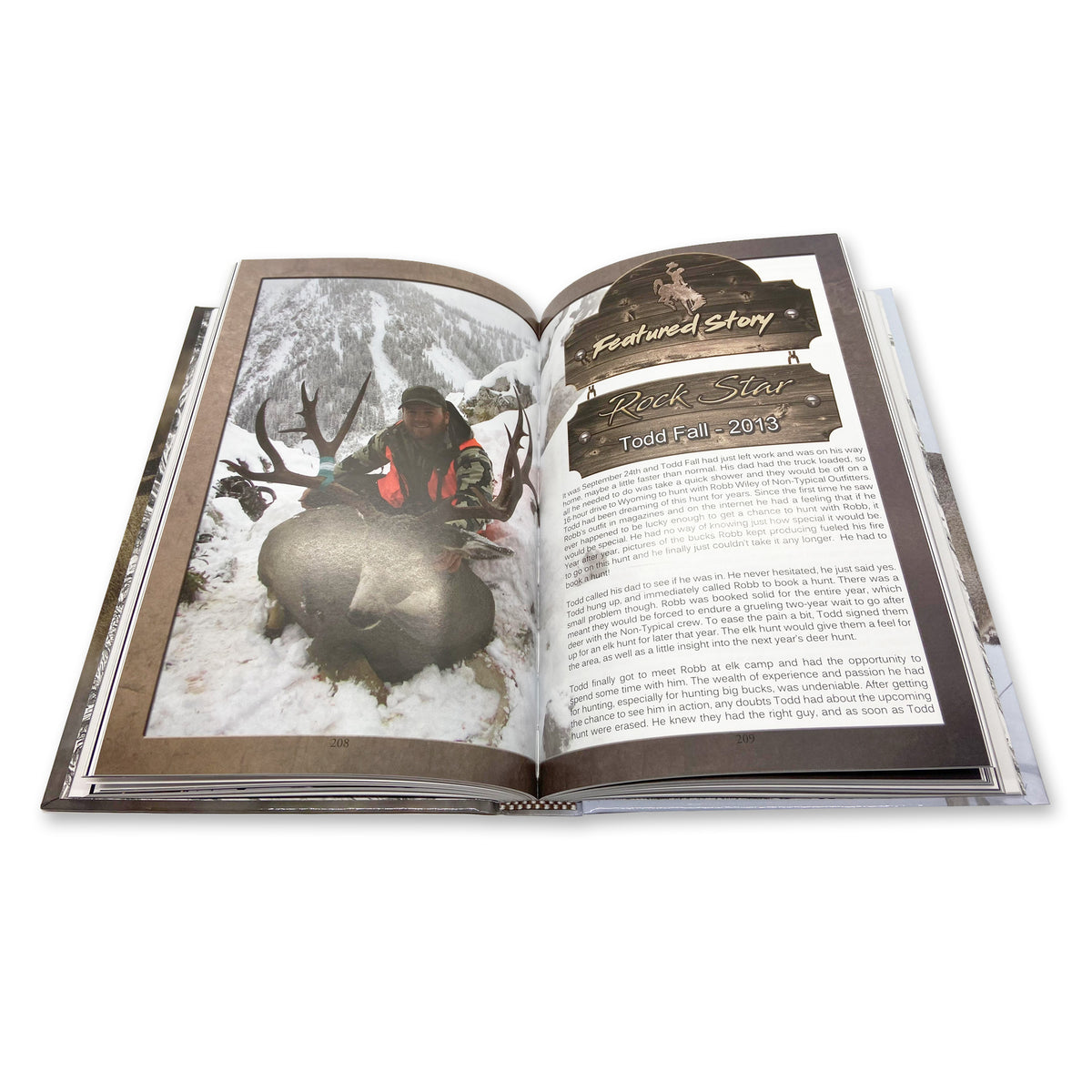 Picture in Wyoming's Finest Mule Deer book of the giant and famous Rock Star Buck