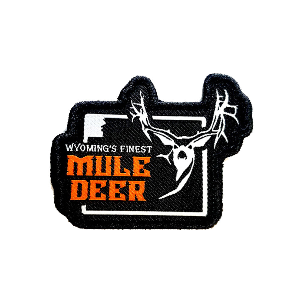Wyoming's Finest Mule Deer Logo Patch