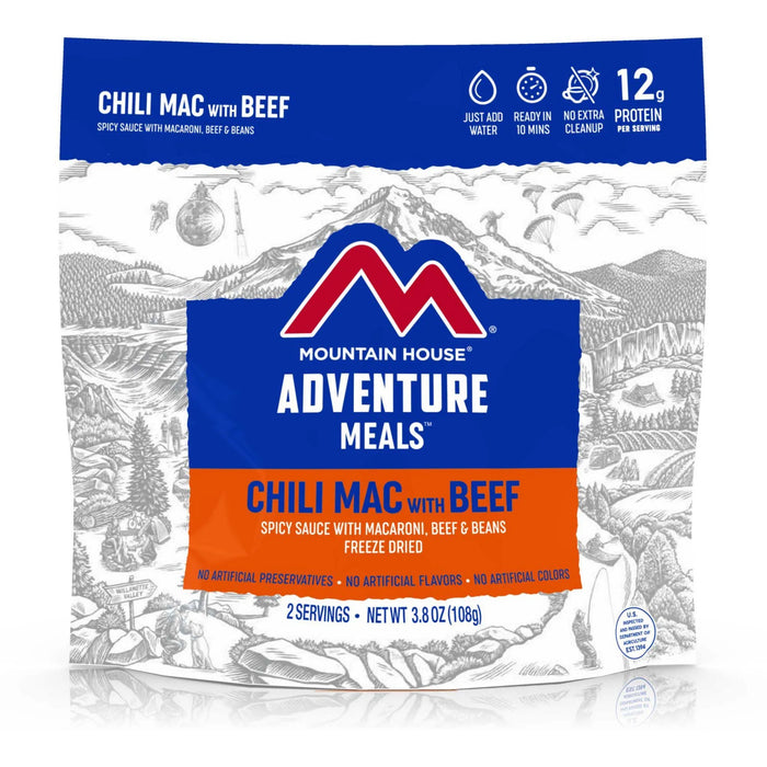 Mountain House Adventure meals Chili Mac with Beef